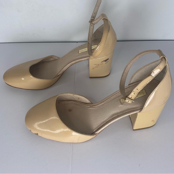 Louise et Cie Cream Block Heel Shoes - Picture 3 of 6